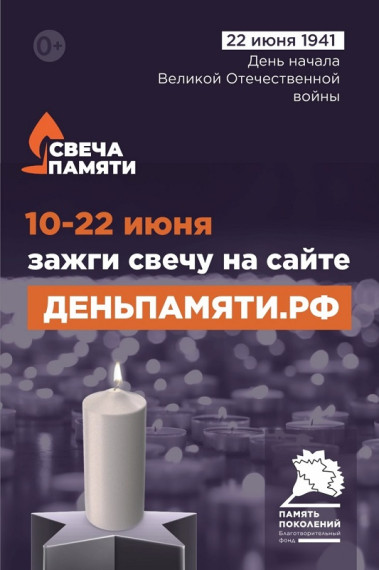 Онлайн-акции «Свеча памяти».